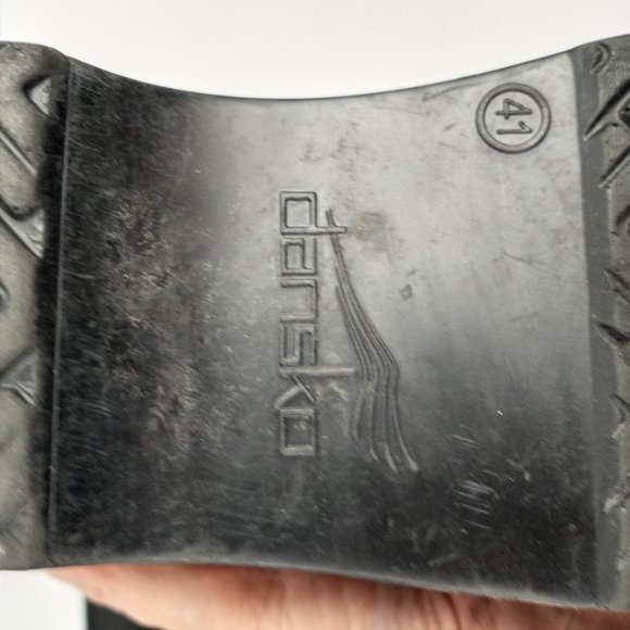 Dansko Black Leather Clogs Size Eur 41 USA 10.5- 11 - Picture 9 of 15